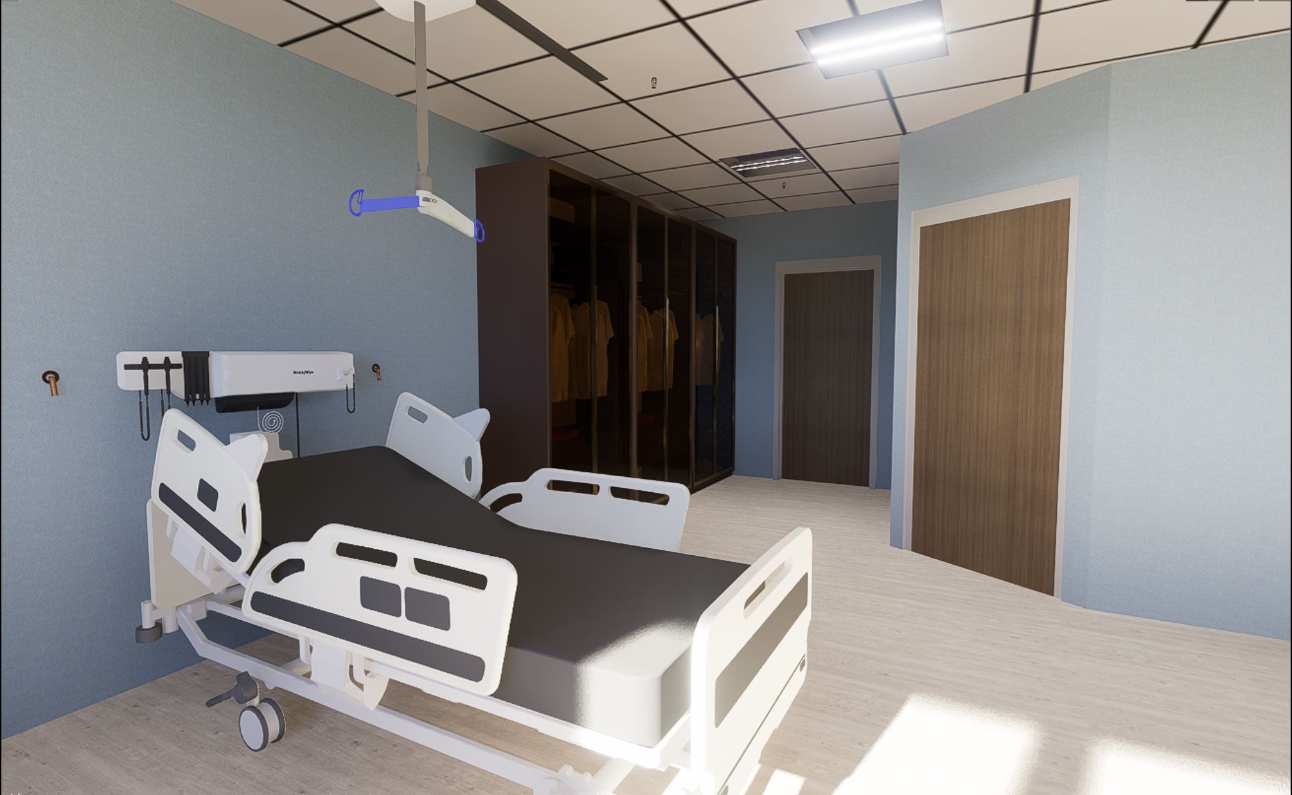 Hospital Bed in room